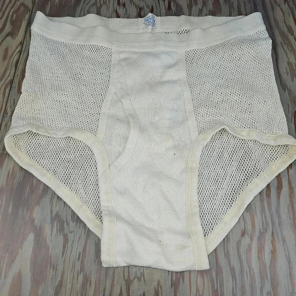 60s vintage thrashed trashed tightie whitie briefs double seated bundle - Picture 12 of 14